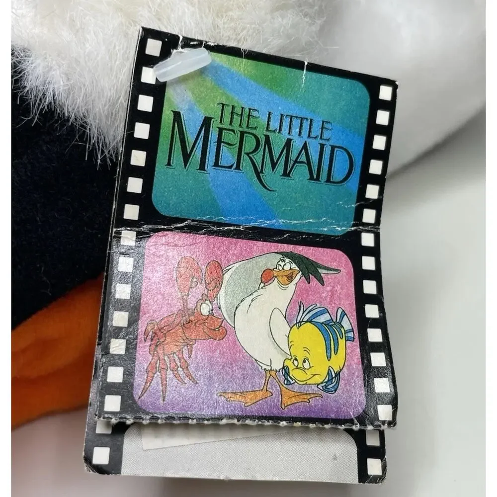 Vintage Disney Parks Scuttle the Seagull Plush 7” The Little Mermaid With Tags